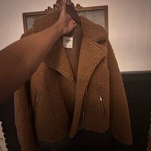 A&F Teddy Moto Jacket